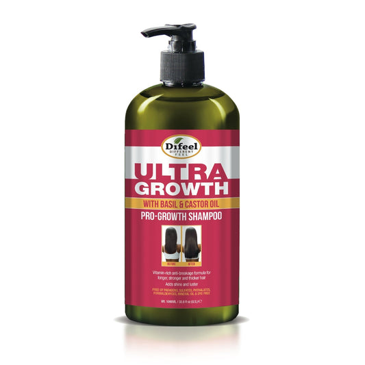 DIFEEL ULTRA GROWTH W/ BASIL & CASTOR OIL PRO-GROWTH SHAMPOO 33.8OZ