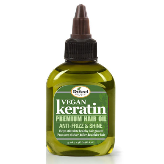 DIFEEL Vegan Keratin Premium Hair Oil - Anti Frizz & Shine 2.5 oz