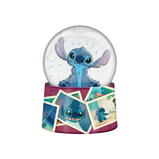 Disney Lilo and Stitch Vintage Photos 45mm Light Up Snow Globe