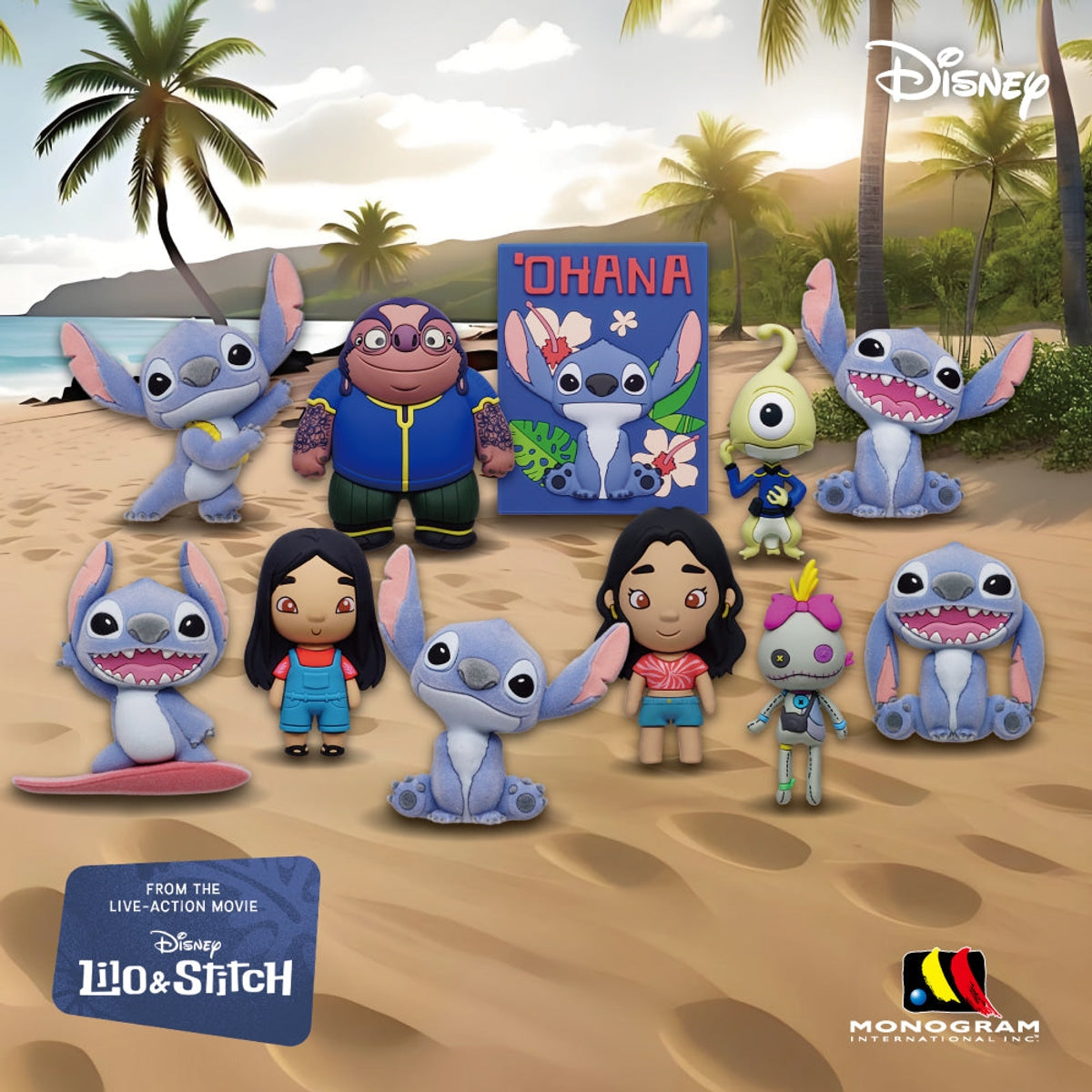 Disney Lilo & Stitch Series 63 (2025 Live Action) Mystery 3D Foam Bag Clip