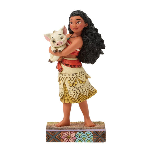 Disney Vaiana - Vaiana et Pua "Le meilleur ami de l'exploratrice" Jim Shore