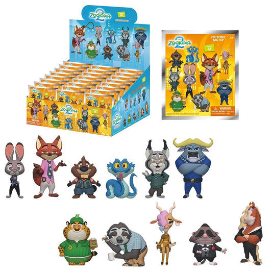 Attache de Sac Disney Zootopie 2 en Mousse 3D Mystère