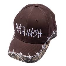 Deathwish 'Pamela' Velcro 6-Panel Cap - Brown