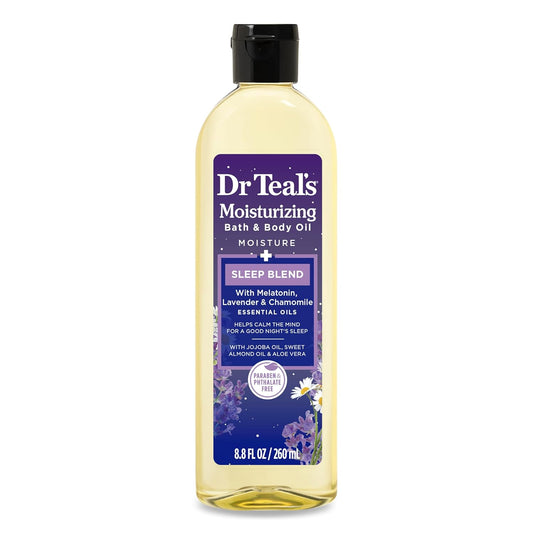DR TEAL'S BATH & BODY OIL SLEEP BL MELATONIN 8.8OZ