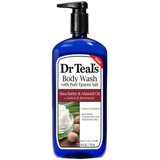 DR TEAL'S BODY WASH SHEA BUTTER & ALMOND OIL 24OZ