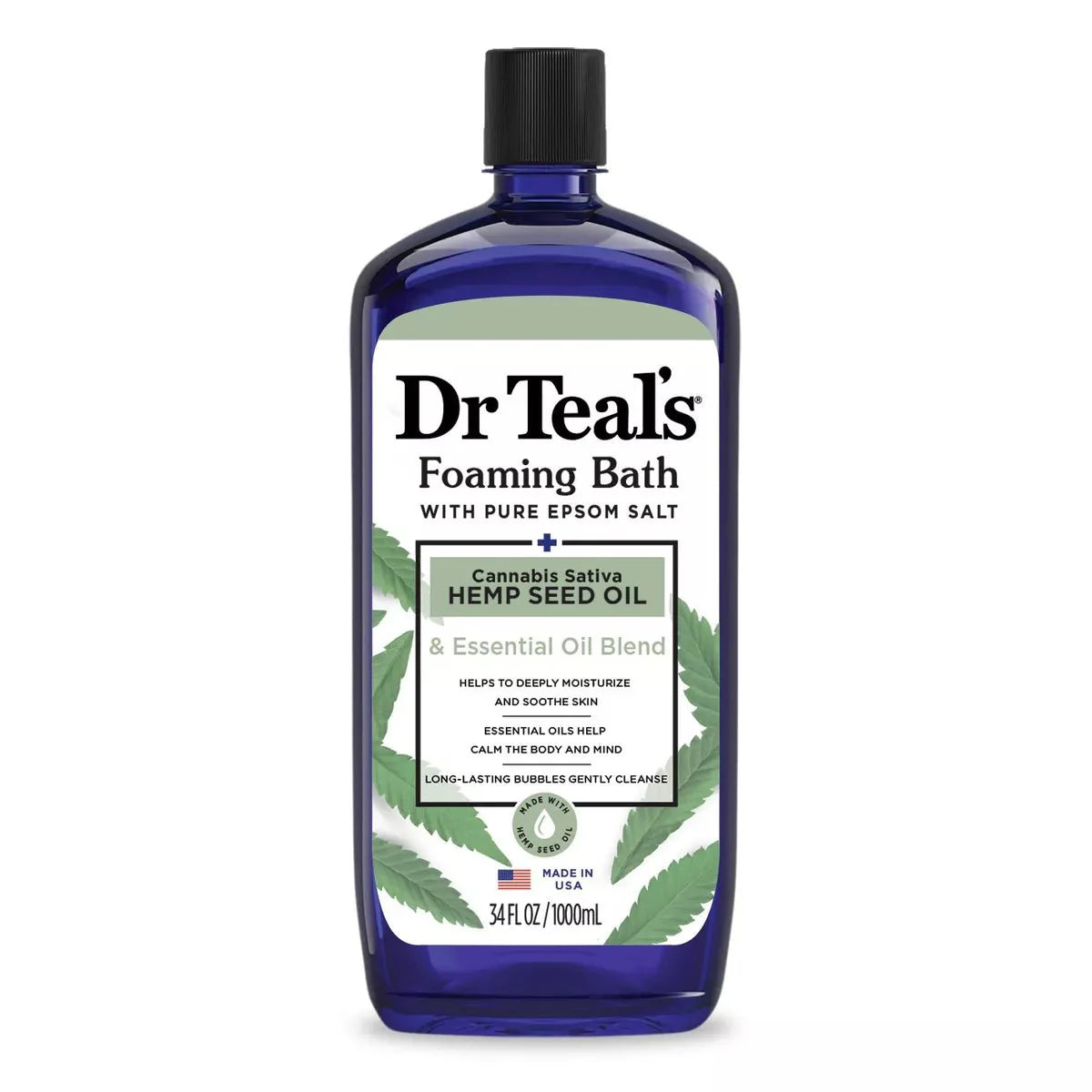 DR TEAL'S BAIN MOUSSANT HUILE DE GRAINES DE CHANVRE 964G