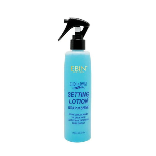 EBIN ORIGINAL CURL & TWIST SETTING LOTION WRAP N SHINE 8.5OZ