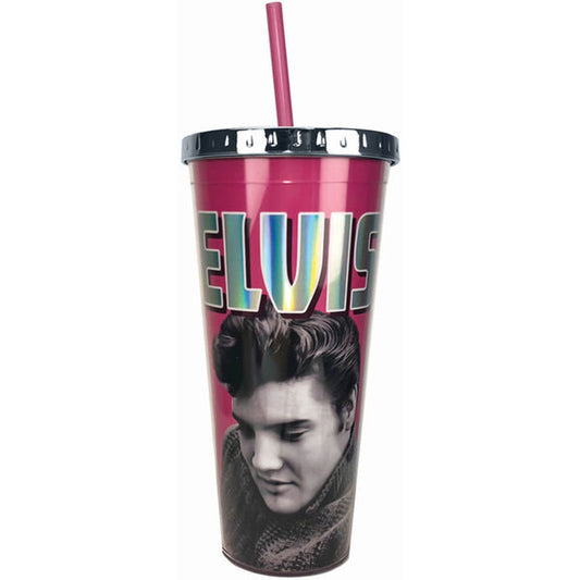 Elvis Pink Acrylic Foil Cup