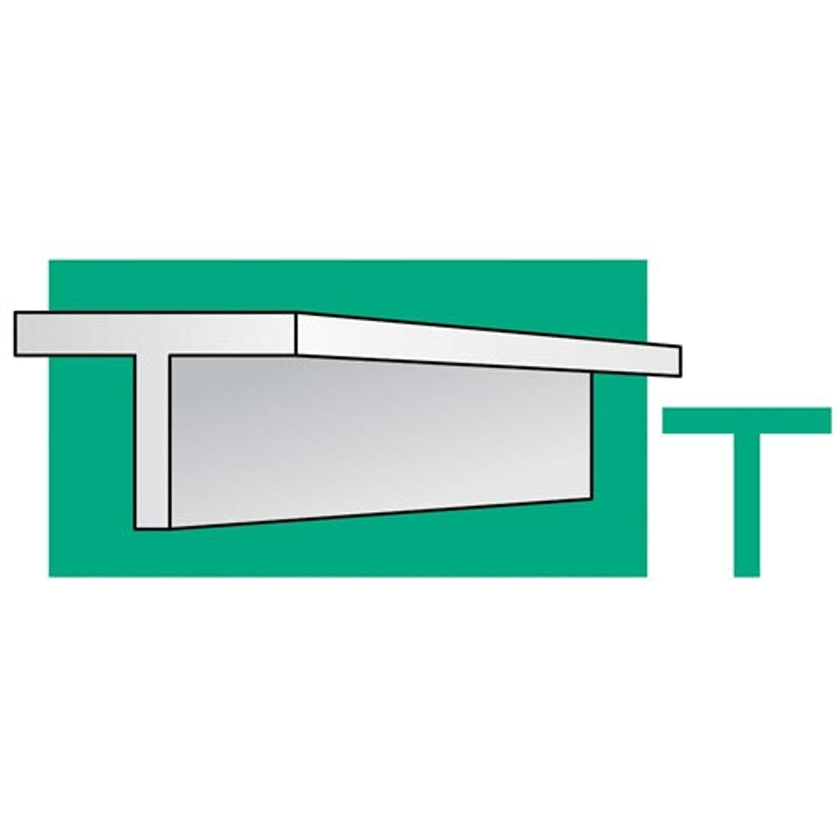 Evergreen Scale Models 763 14" Styrene T-Beam/Column .073 x .024" Pkg of 4 NIB