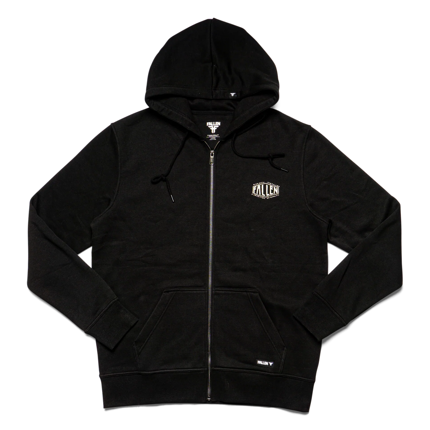 Fallen 'Tradition' Zip Hoodie - Black