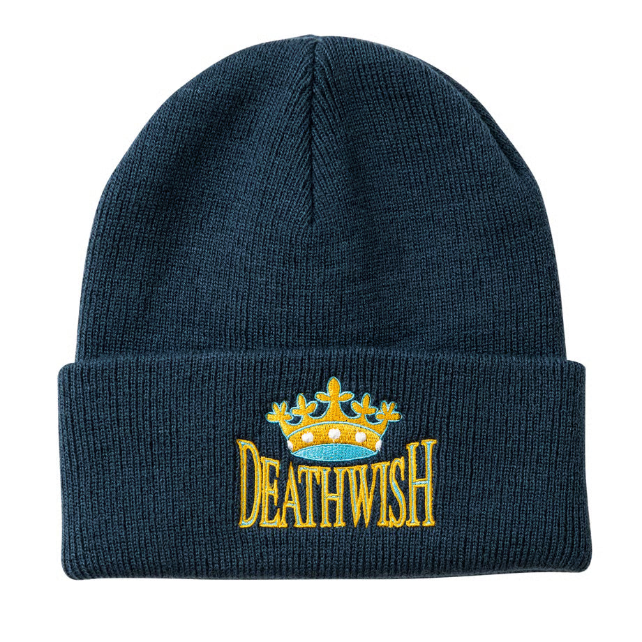 Deathwish 'Crown' Beanie - Vintage Blue