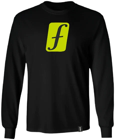 Forum 'Solid' L/S Tee - Black