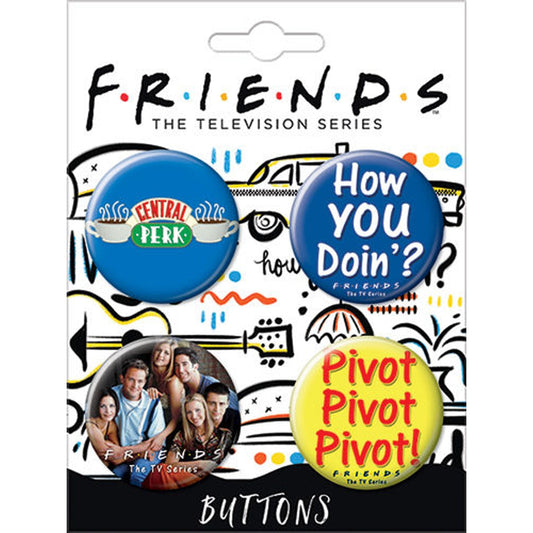 Friends - Lot de 4 badges