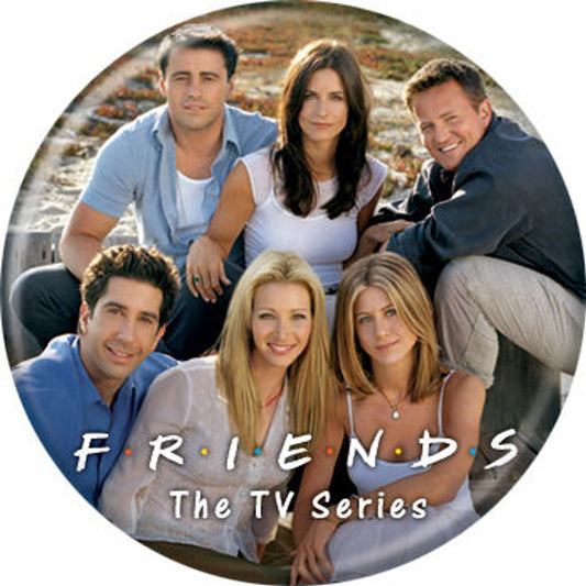 Bouton "Friends Cast On Beach"