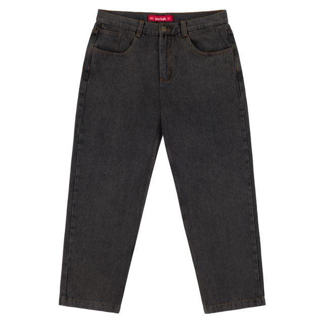 Loviah 'OG' Baggy 5 Pocket Denim Pants - Black Acid Wash