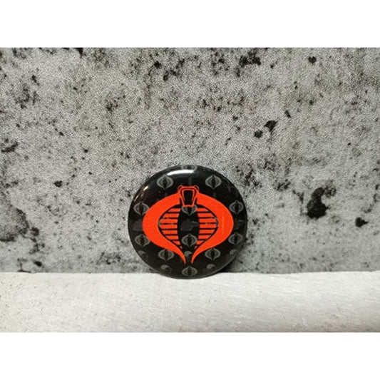 Bouton Logo Rouge Gi Joe Cobra