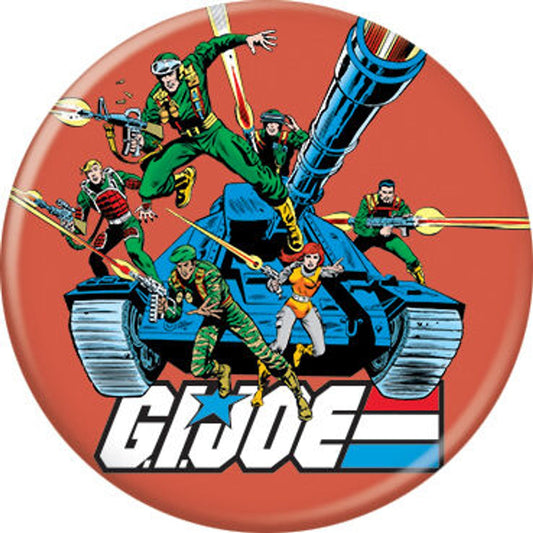 GI Joe Group with Tank Button