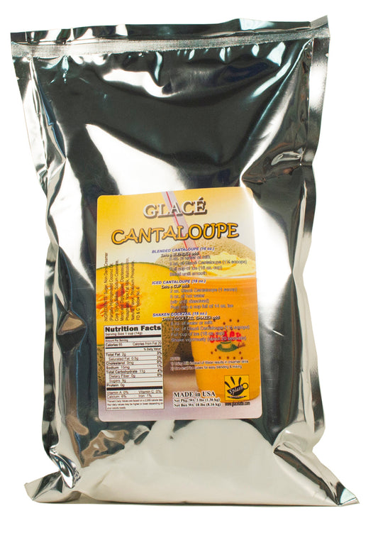 Mélange 4-en-1 Cantaloup pour thé aux perles, smoothies, lattés et frappés, sac de 3 lb (caisse de 6 sacs de 3 lb) - Livraison gratuite au Canada pour les commandes de plus de 199 CAD