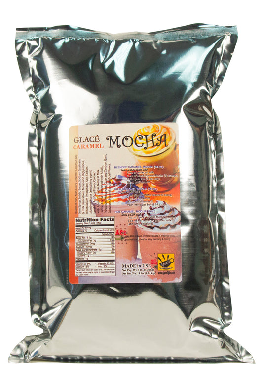 Mélange 4 en 1 pour thé aux perles / latté et frappé saveur Moka Caramel - Livraison gratuite au Canada pour toute commande de plus de 199 CAD