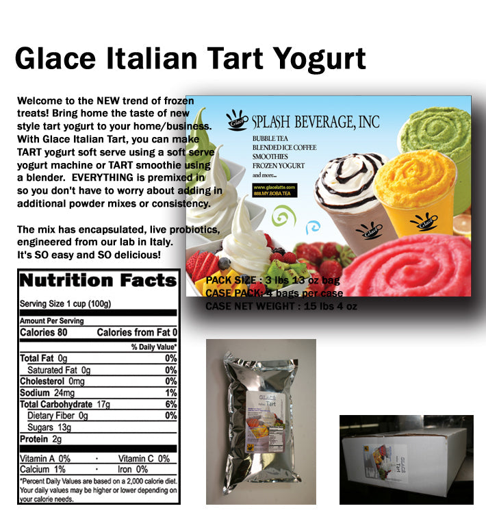 *TOP DEAL* Yogurt Bliss - Italian Style Sweet-Tart Soft Serve Frozen Yogurt Mix (aka Dream Yogurt for Sweet Tart Yogurt Lovers), 3 lbs 13 oz per bag. - Ships Free Within Canada on Orders Above CAD $199