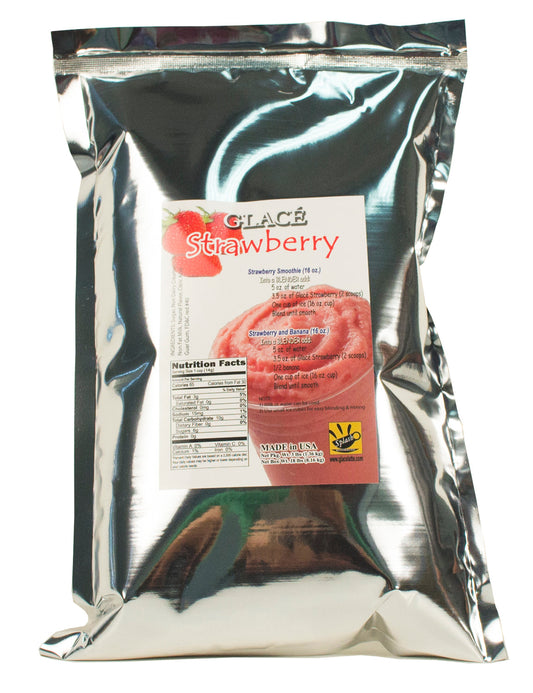 Mélange 4 en 1 à la fraise pour thé aux perles, smoothies, lattes et frappés, sac de 3 lb (caisse de 6 sacs de 3 lb) - Livraison gratuite au Canada pour les commandes de plus de 199 CAD