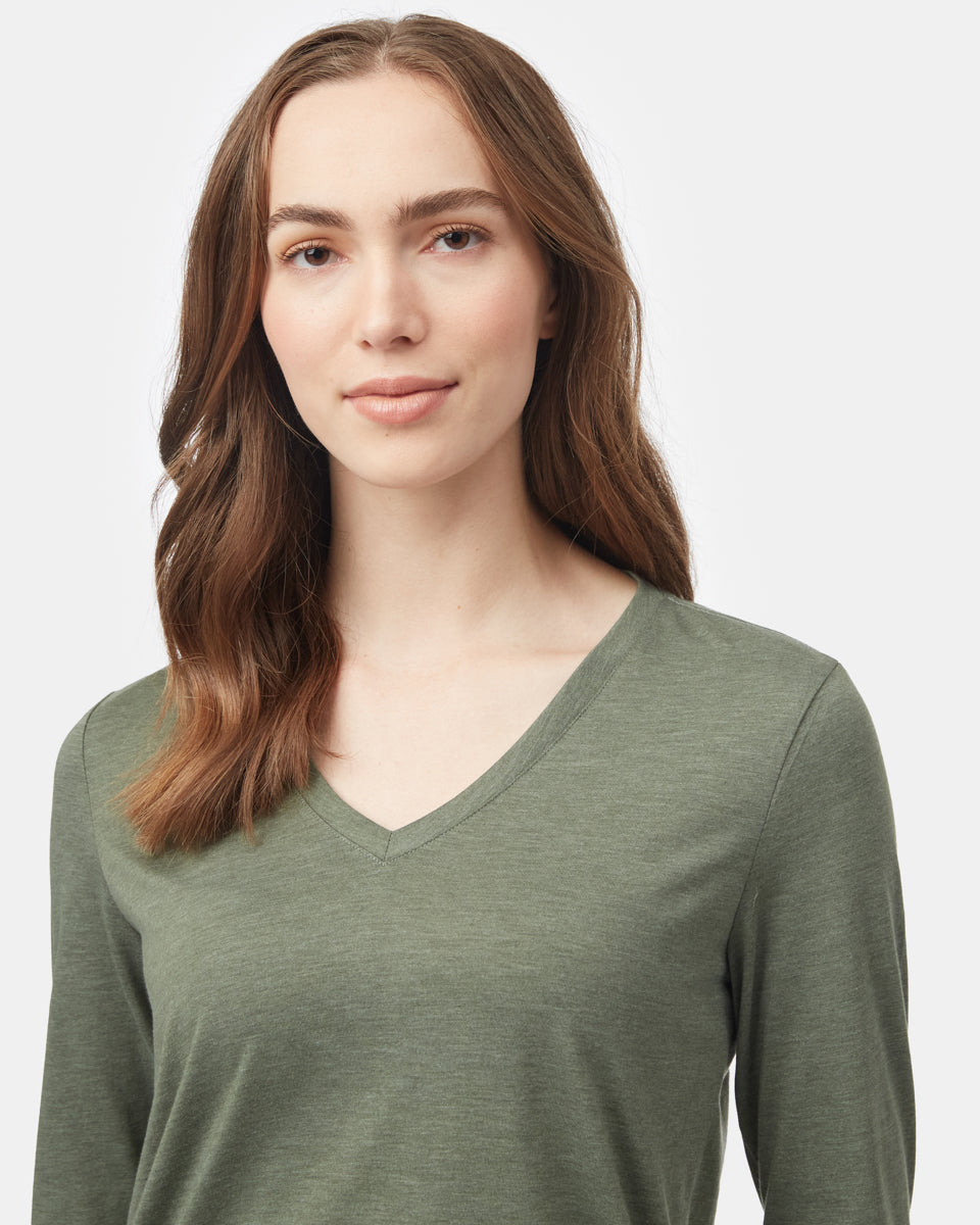 TreeBlend V-Neck Longsleeve T-Shirt