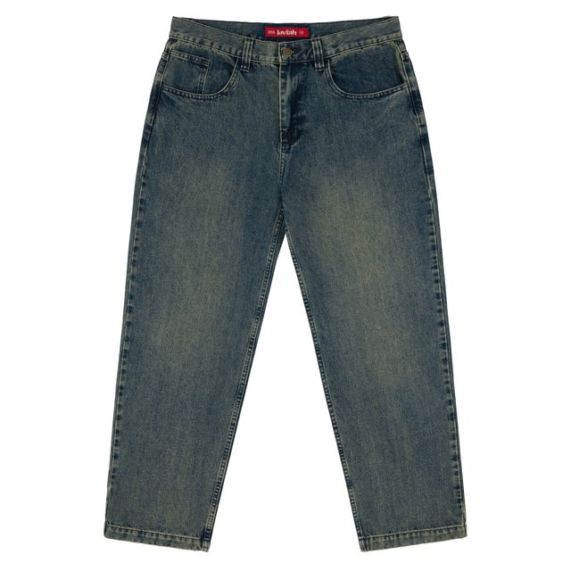 Loviah 'OG' Baggy 5 Pocket Denim Pants - Pine Enzyme Wash