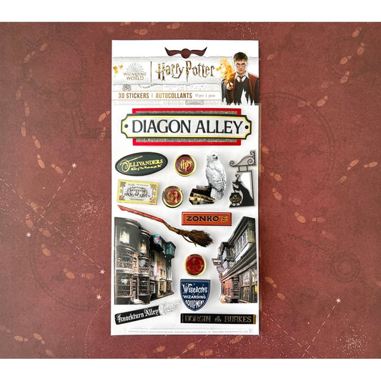 Harry Potter Diagon Alley 3D Sticker Sheet