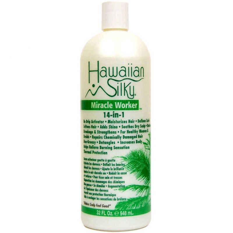 HAWAIIAN SILKY SOIN ACTIVATEUR ET HYDRATANT SANS RINCAGE 14-EN-1 MIRACLE WORKER 32 OZ
