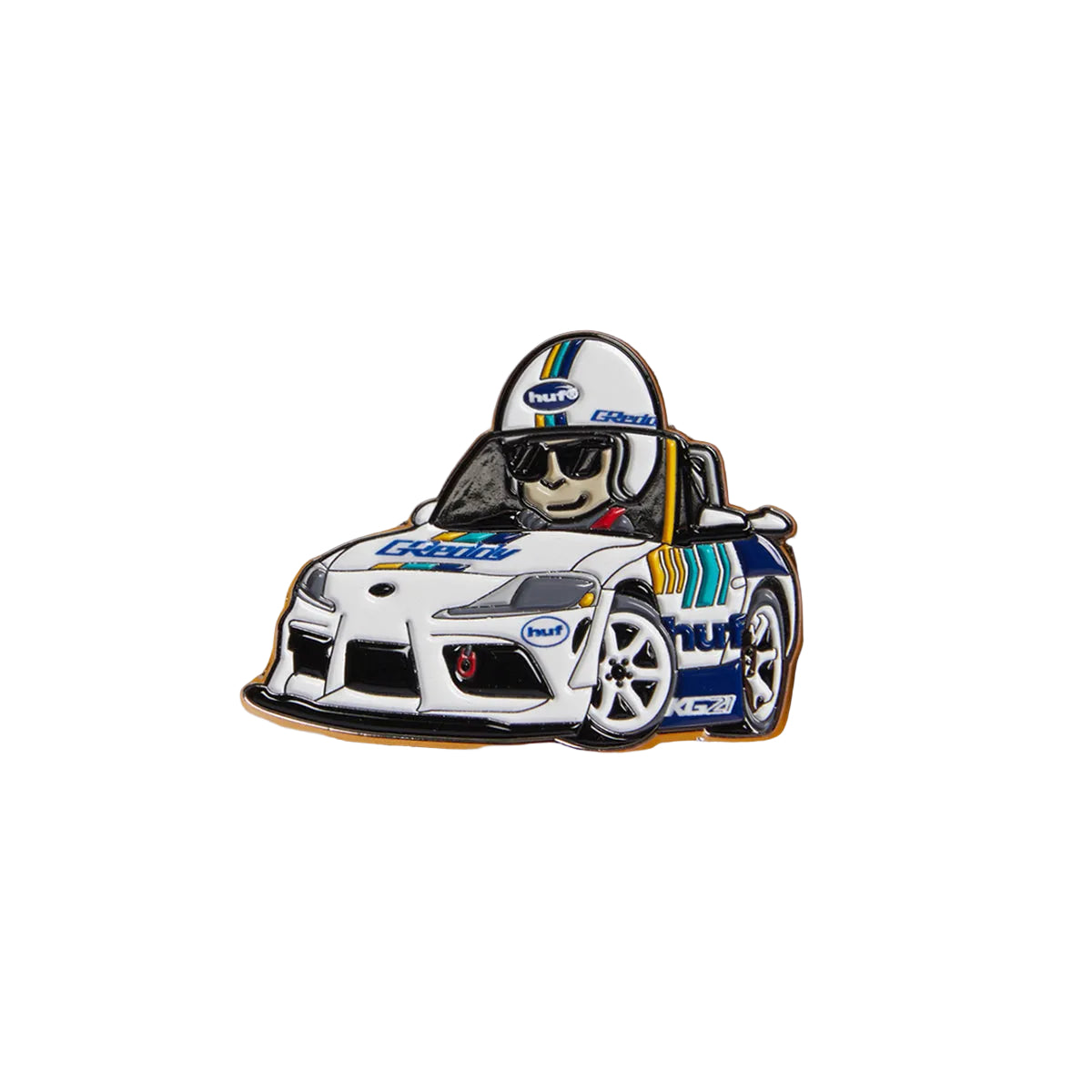 HUF x Greedy 'Gushi' Pin - Multi
