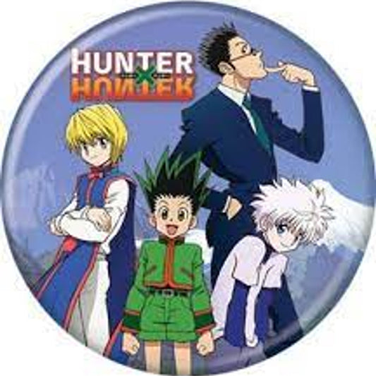 Groupe Hunter x Hunter sur bouton bleu