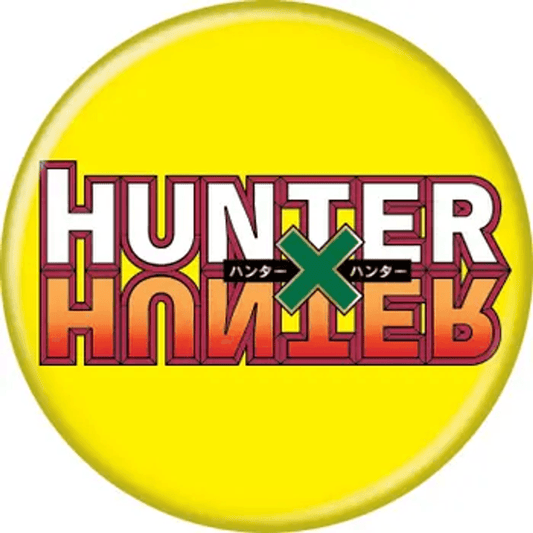 Hunter x Hunter Logo on Yellow Button