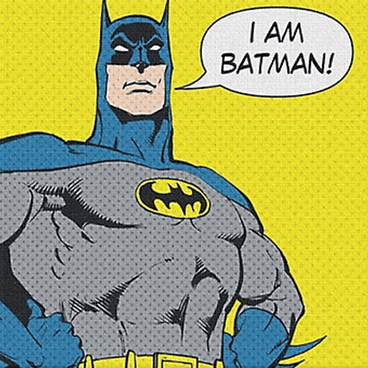 Je suis Batman Toile Murale 12x12