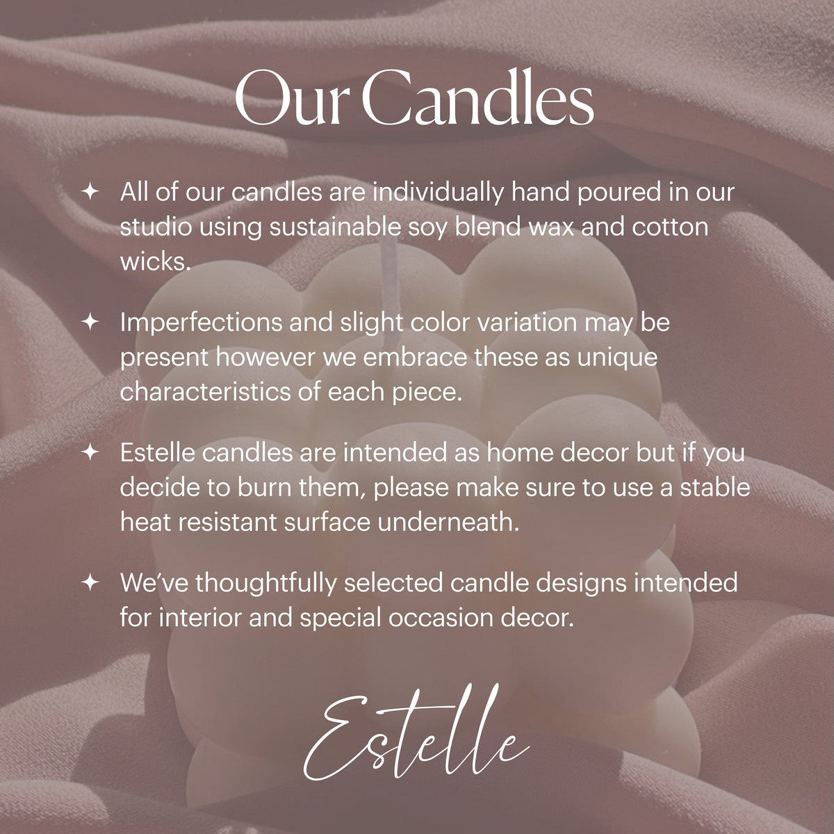 Ribbed Soy Wax Pillar Candle | Handmade Vegan Decor