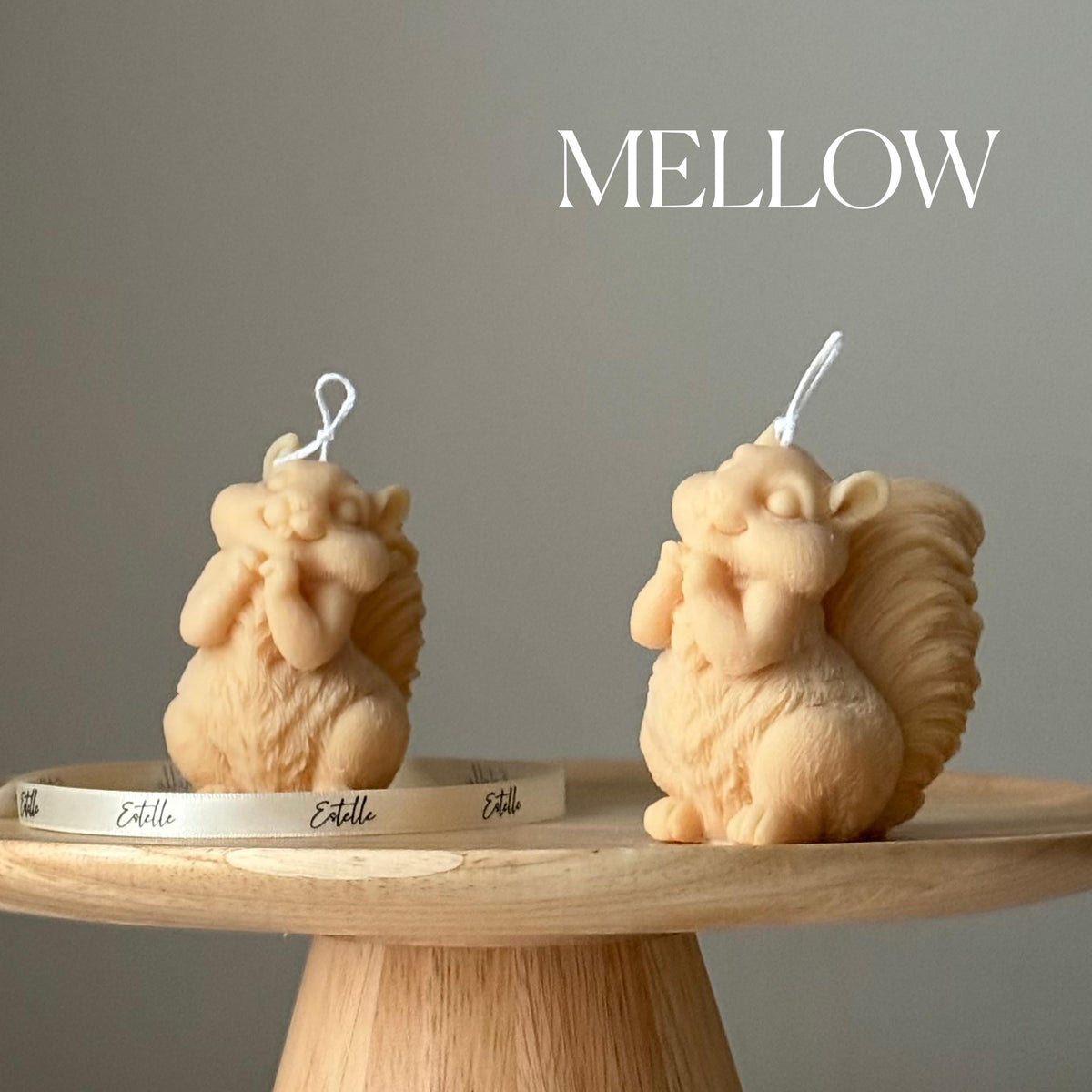 Handmade Squirrel Soy Candle | Sculptural Home Decor