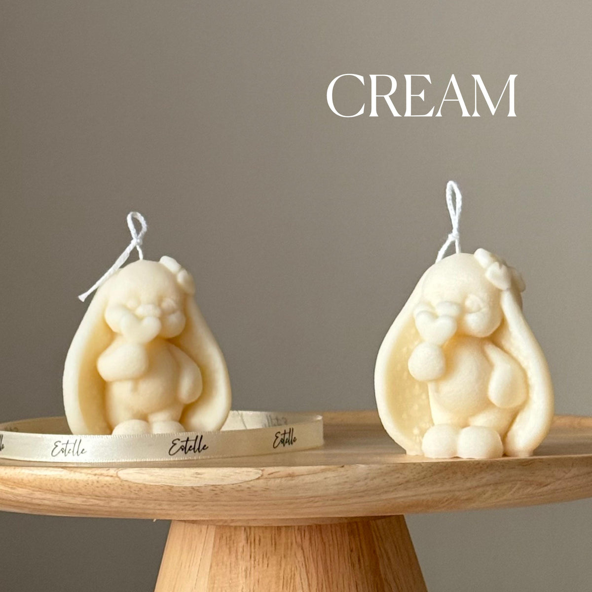 Tiny Bunny Soy Candle: Handmade Easter Decor