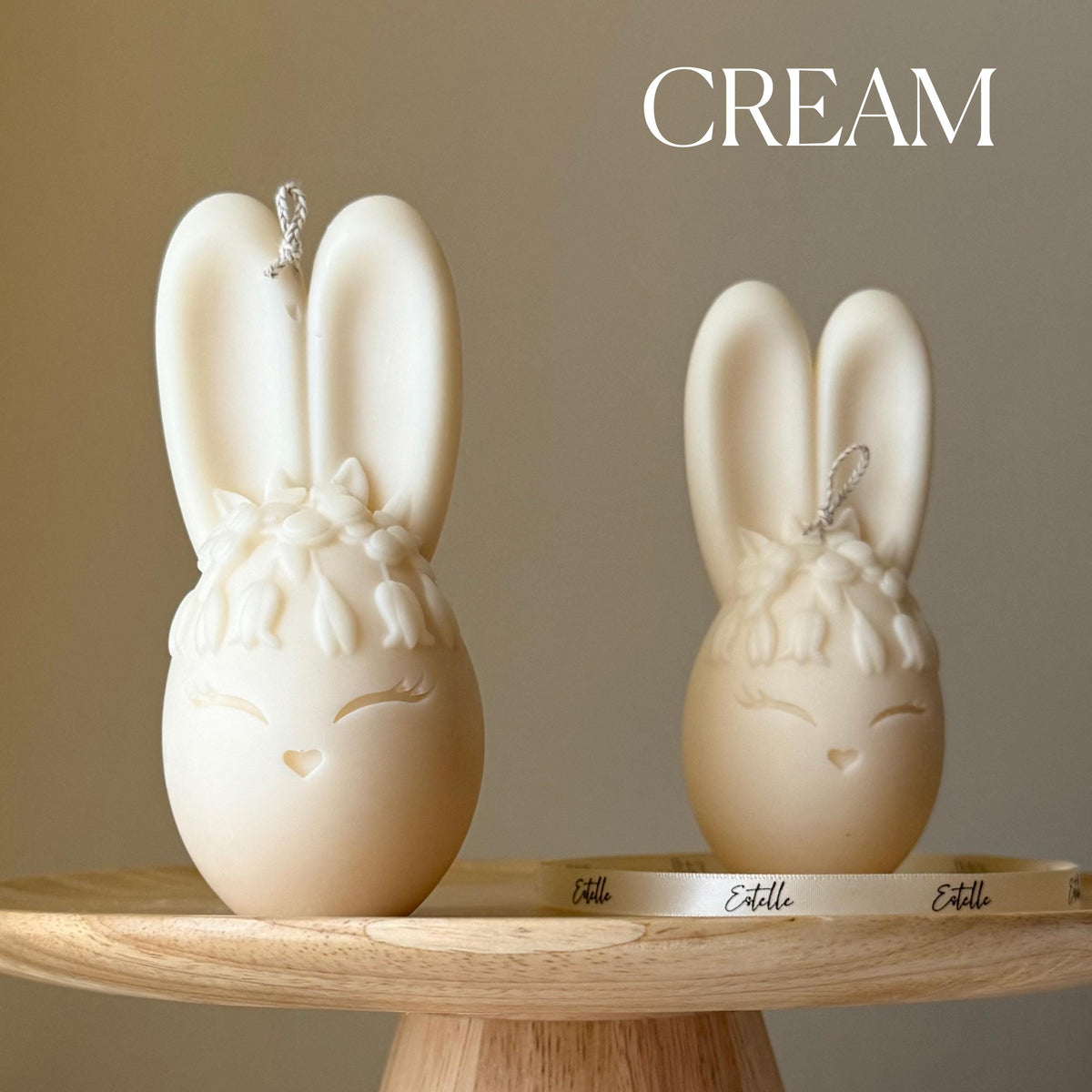 Egg Rabbit Soy Candle: Handmade Home Decor, New Home Gift
