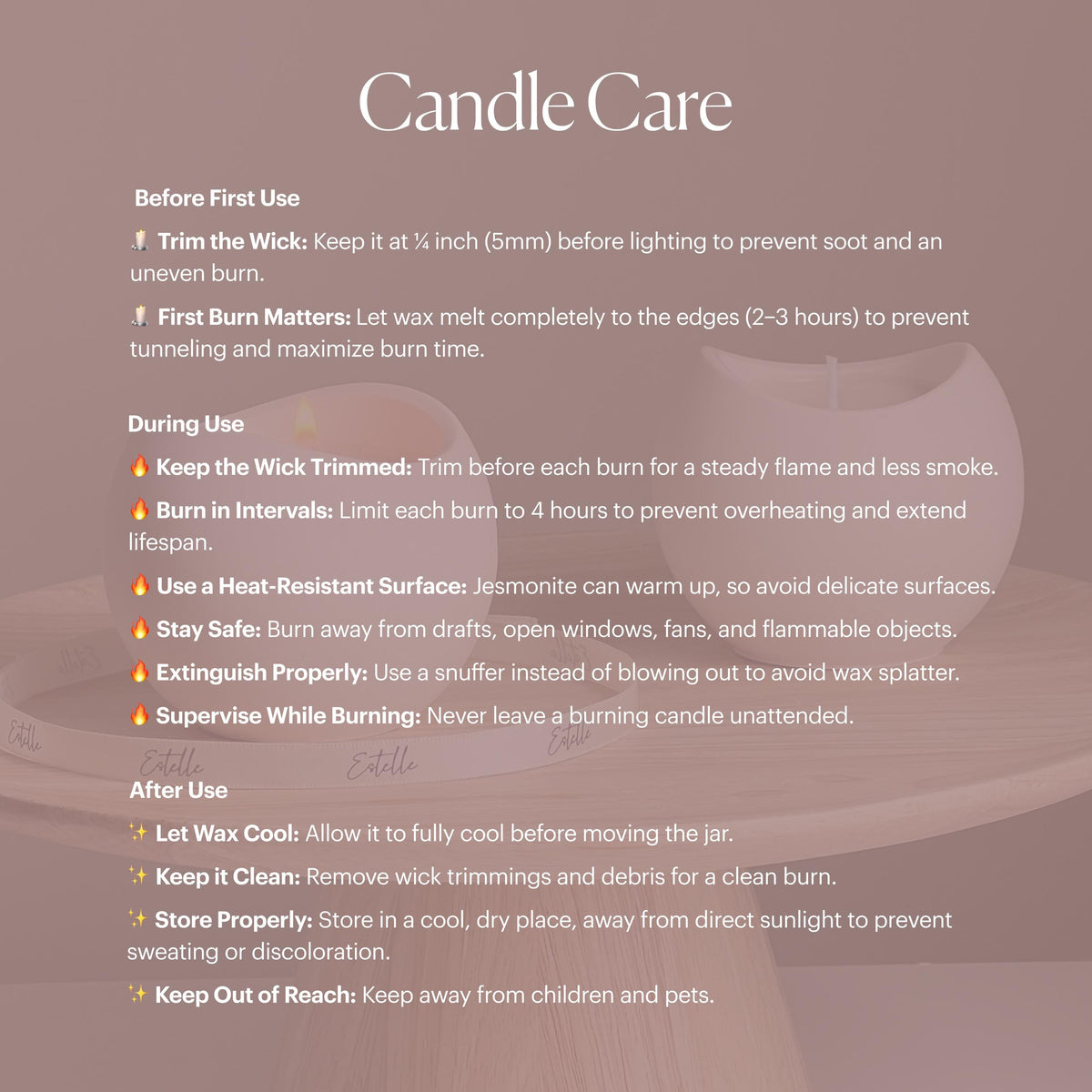 Ribbed Jesmonite Jar Soy Candle: Handmade Scented Container Candle