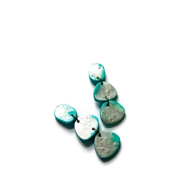 Handmade Necklace & Earrings Set in Turquoise and Silver