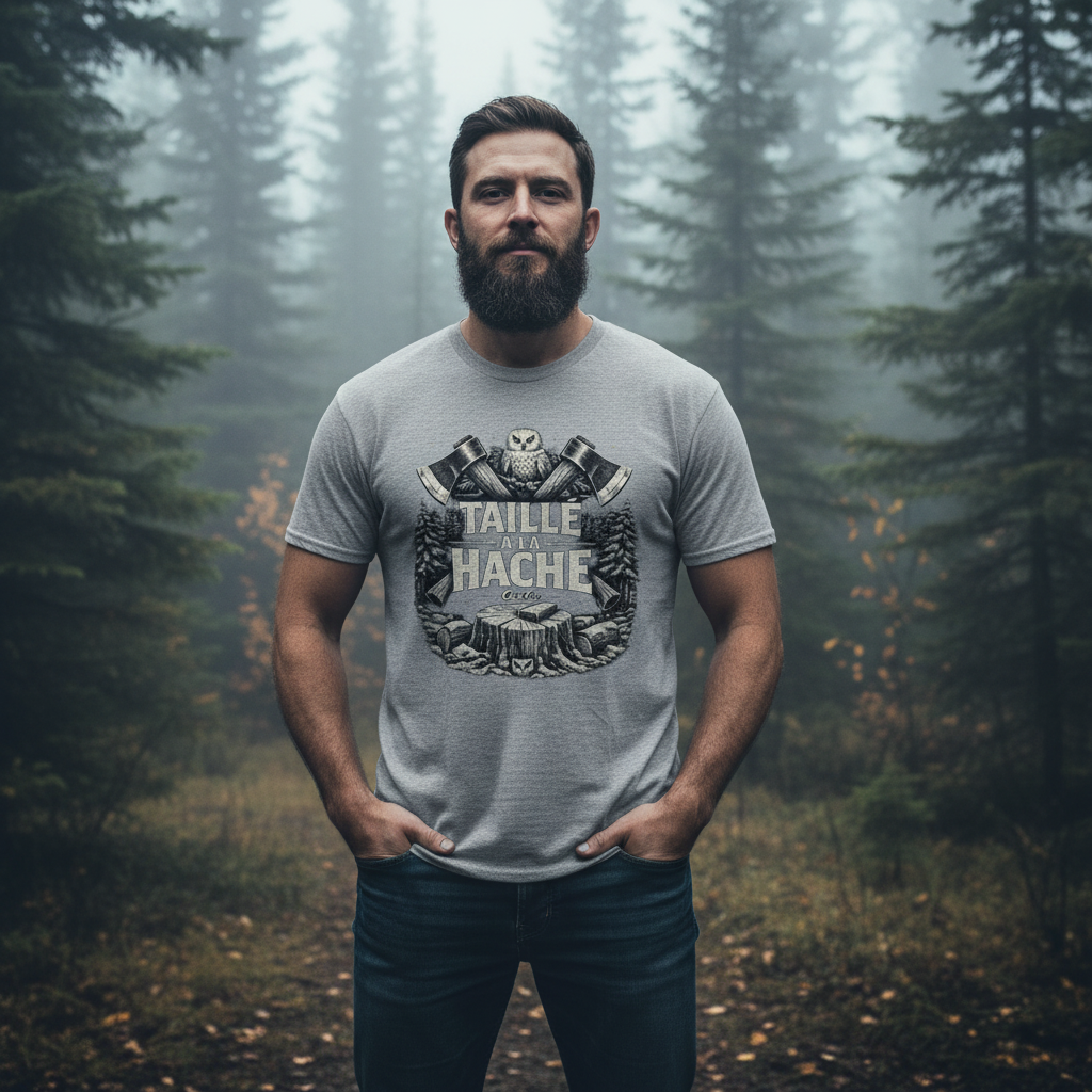 T-shirt OseTee — Taillé à la Hache — lifestyle forêt boréale québécoise
