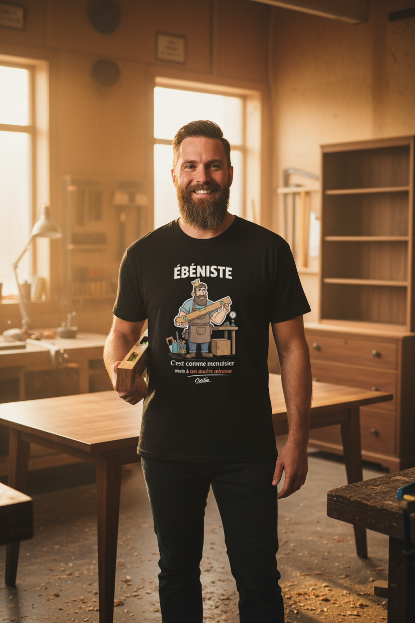 Lifestyle cinématique — Ébéniste T-shirt OseTee