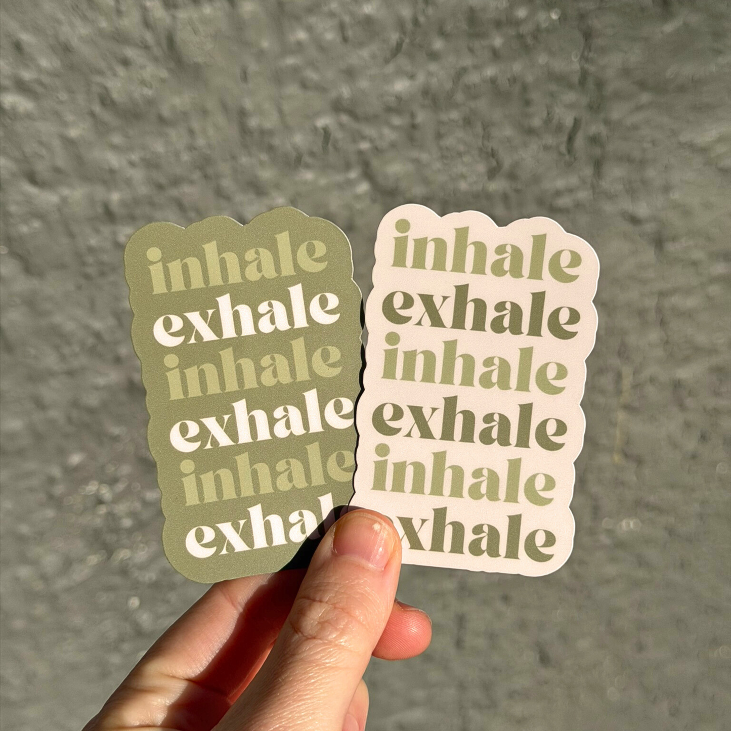 Inhale Exhale Sticker