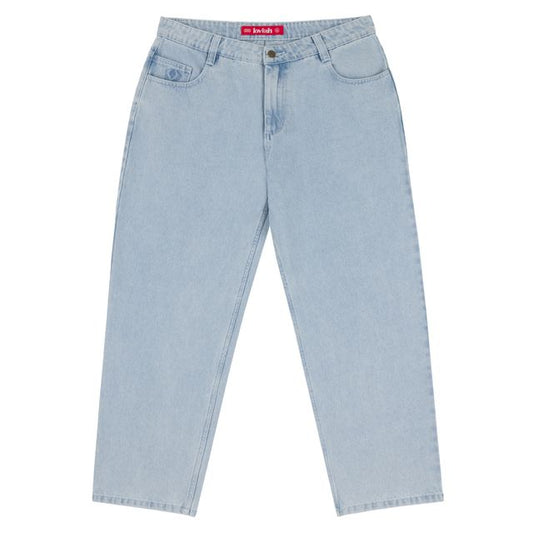 Loviah '1990' Baggy 5 Pocket Denim Pants - White Blue Wash