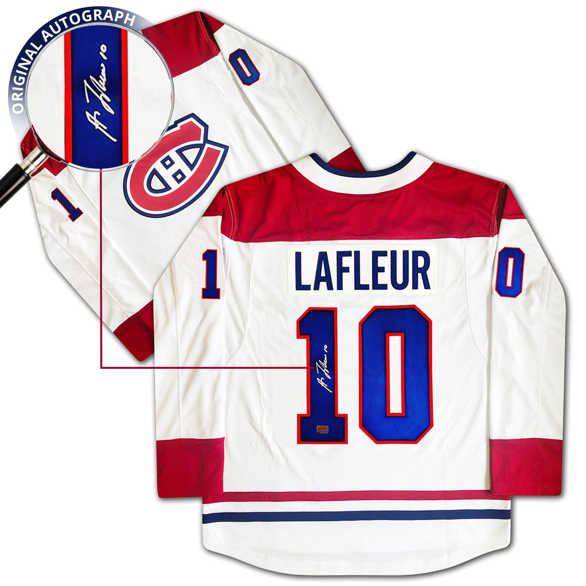Guy Lafleur Autographed Montreal Canadiens White Jersey