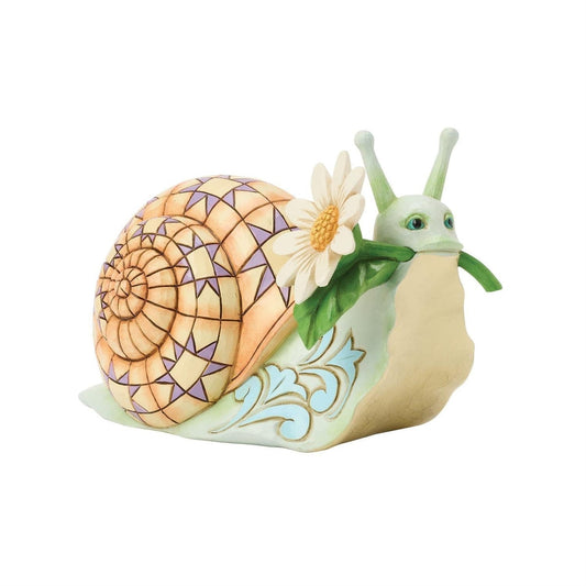Jim Shore Heartwood Creek - Figurine escargot et marguerite