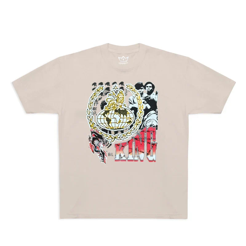 King Skateboards 'World Domination' Tee - Tan