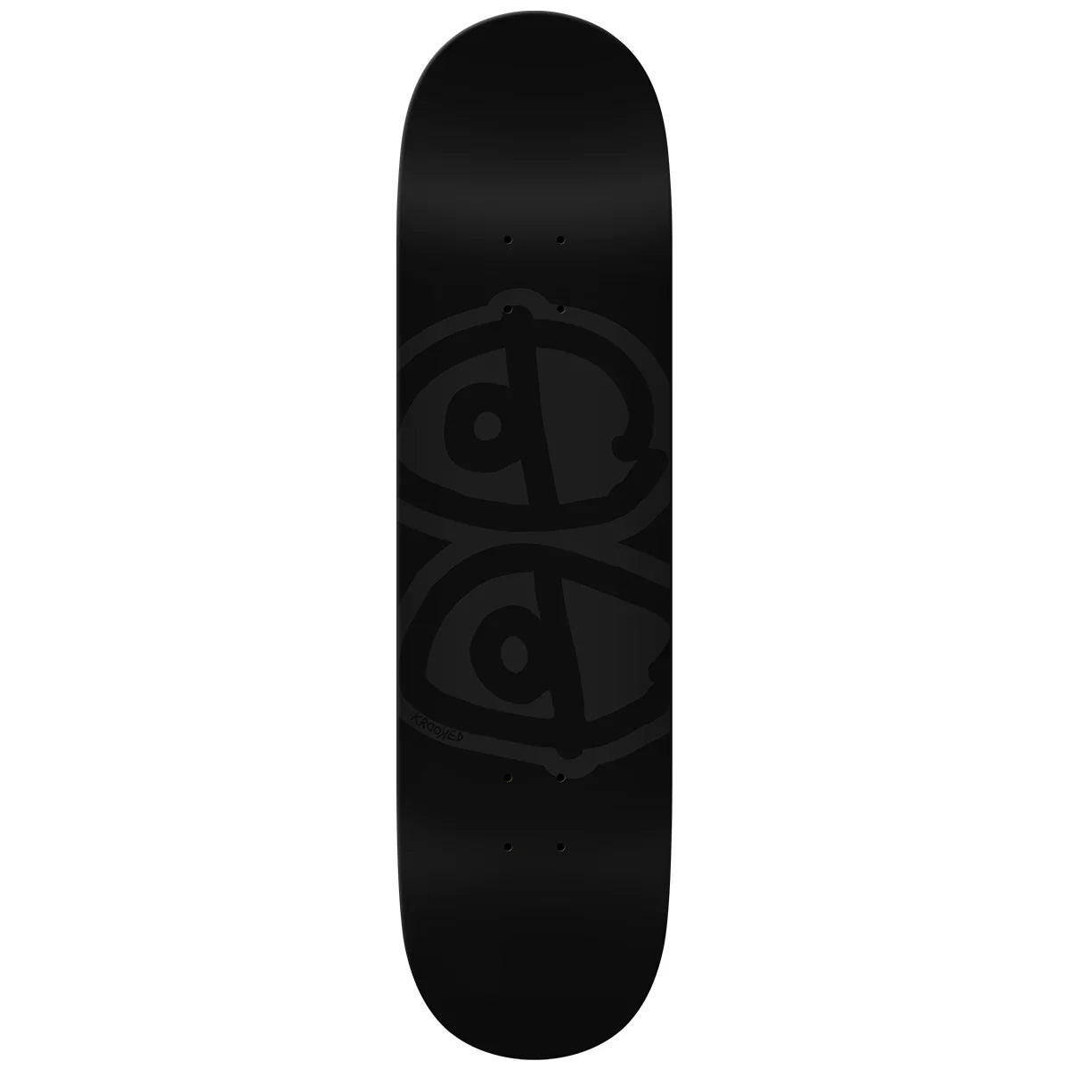 Krooked 'Eyes' Skateboard Deck - Black