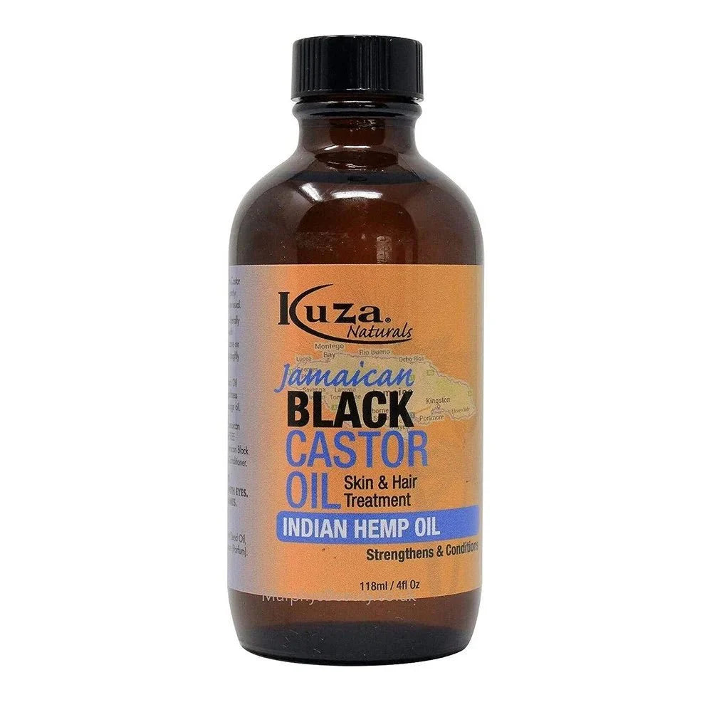 KUZA HUILE DE RICIN NOIRE CHANVRE INDIEN 4OZ