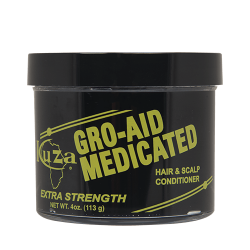 APRÈS-SHAMPOOING MÉDICAMENTÉ KUZA GRO-AID POUR CHEVEUX ET CUIR CHEVELU - FORMULE EXTRA FORTE 113G