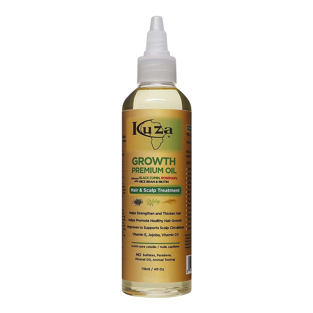 HUILE CAPILLAIRE ET TRAITEMENT DU CUIR CHEVELU KUZA GROWTH PREMIUM 4OZ